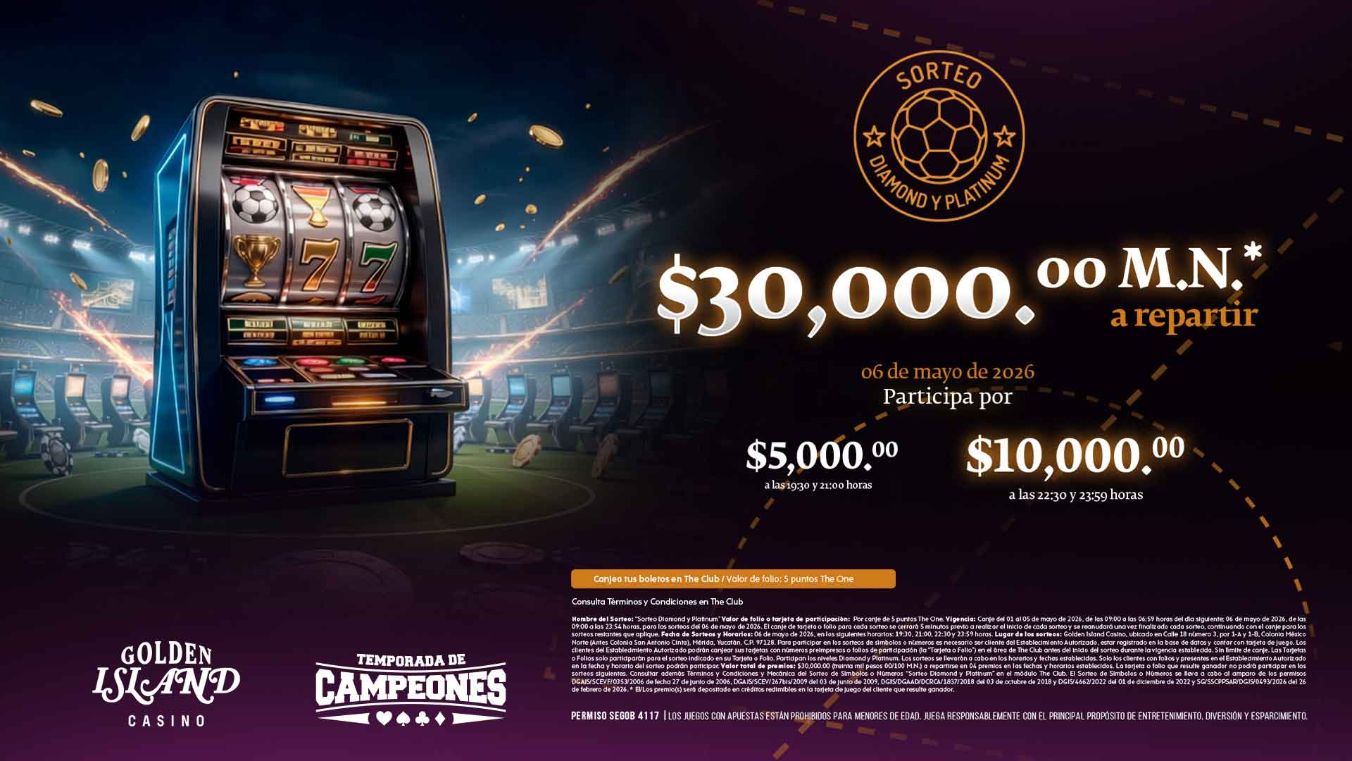 Sorteo Diamond & Platinum