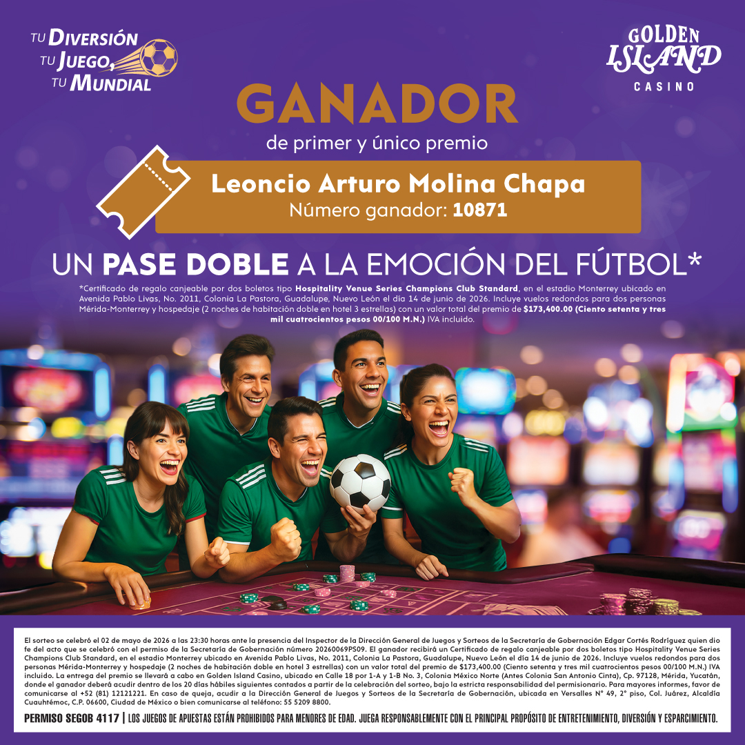 Sorteo TU DIVERSIÓN, TU JUEGO, TU MUNDIAL